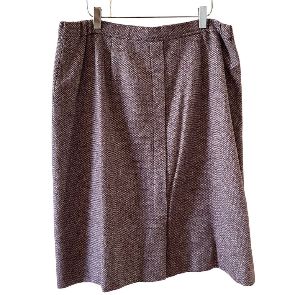 Vintage Country Suburbans Skirt Lavender Wool Tweed